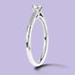 10K White Gold LGD Engagement Ring. #20047