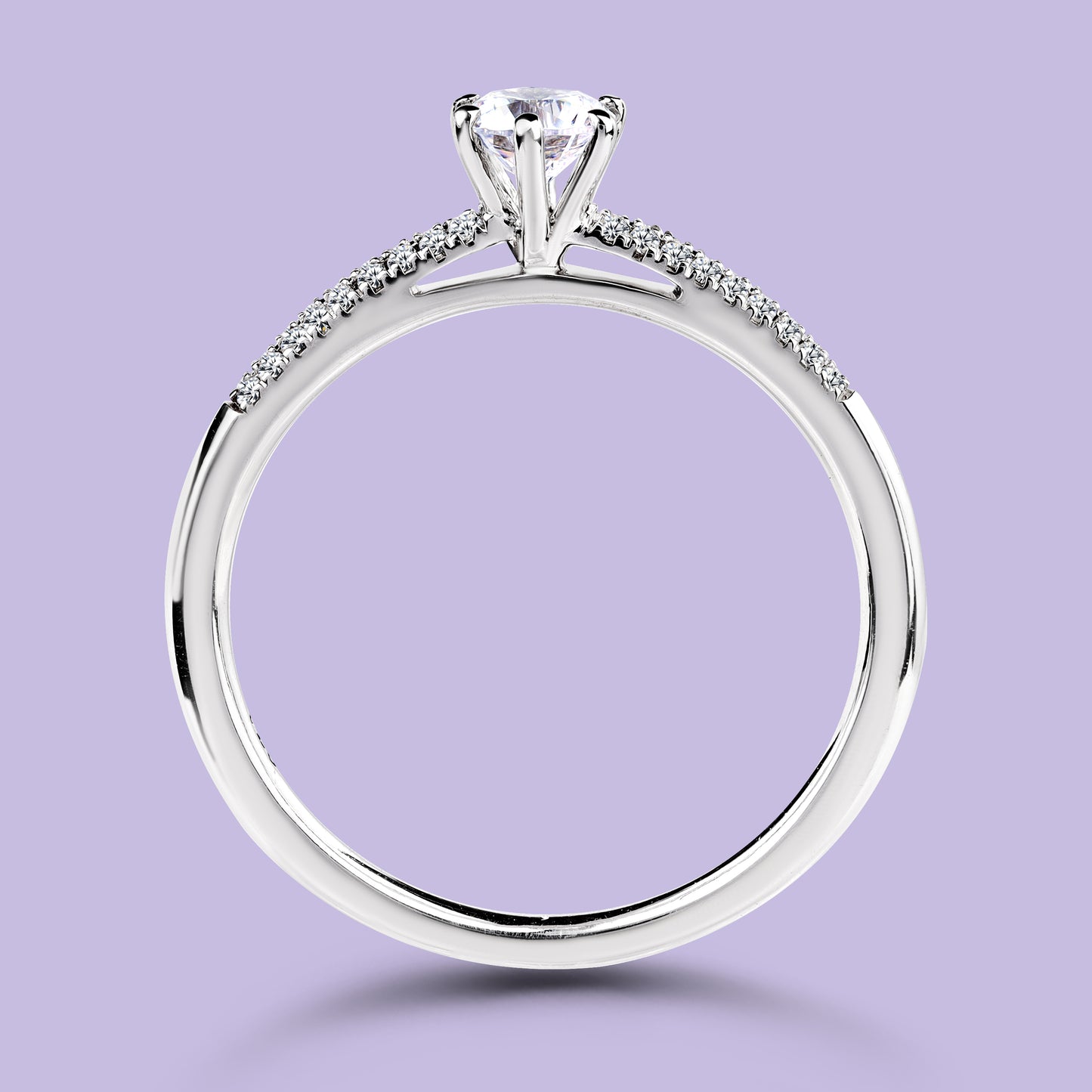 0.30 Carat White Gold Engagement Ring.