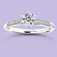 10K White Gold (0.50CT) Engagement Ring. #20049.