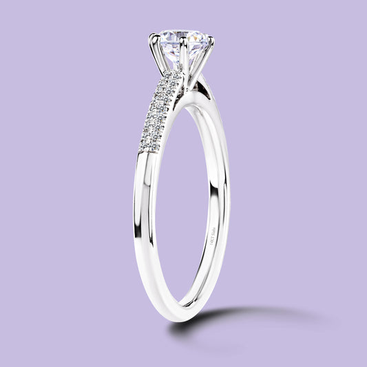 0.50 Carat White Gold Engagement Ring.