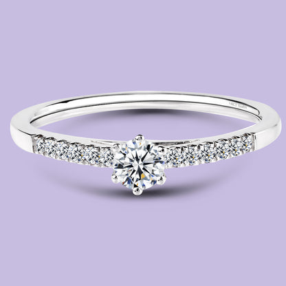 0.20 Carat White Gold Engagement Ring.