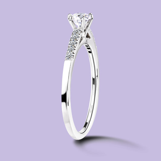 10K White Gold LGD (0.30CT) Engagement Ring. #20052