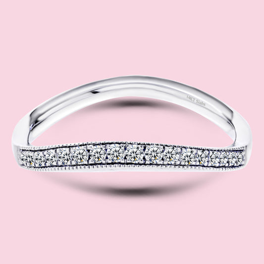 0.20 Carat White Gold Wedding Band.