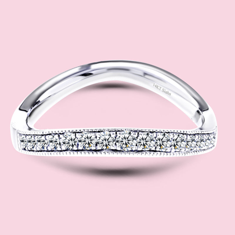 0.30 Carat White Gold Wedding Band.