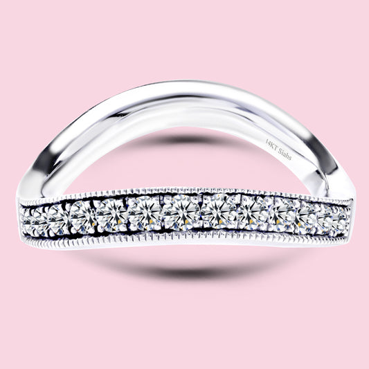 0.50 Carat White Gold Wedding Band.