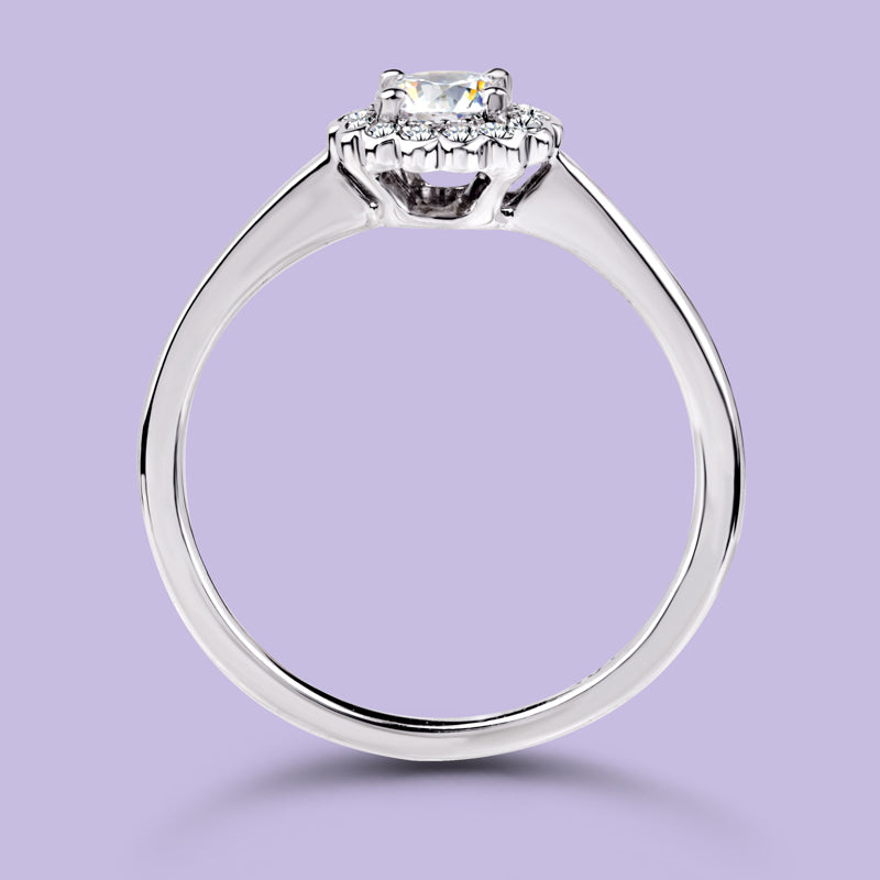 0.30 Carat White Gold Engagement Ring.