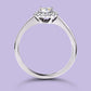 0.30 Carat White Gold Engagement Ring.