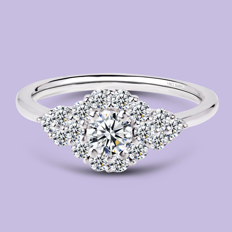 0.30 Carat White Gold Engagement Ring.