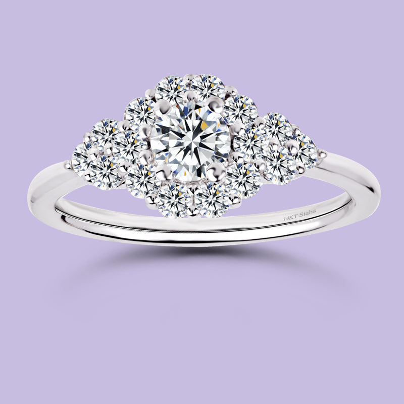 0.30 Carat White Gold Engagement Ring.