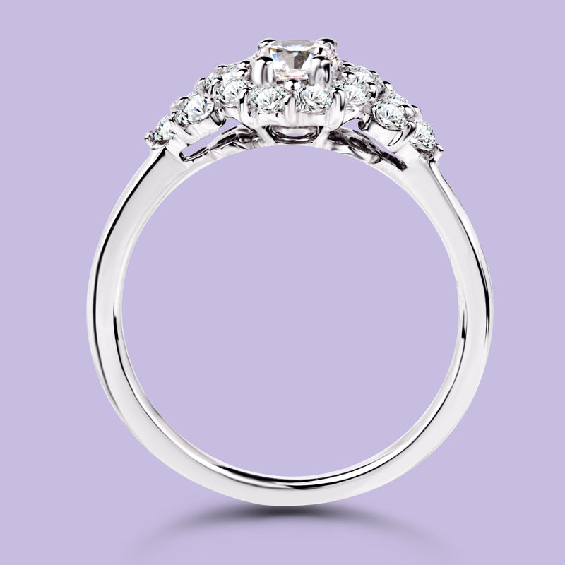 0.30 Carat White Gold Engagement Ring.