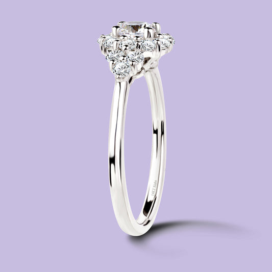 0.30 Carat White Gold Engagement Ring.