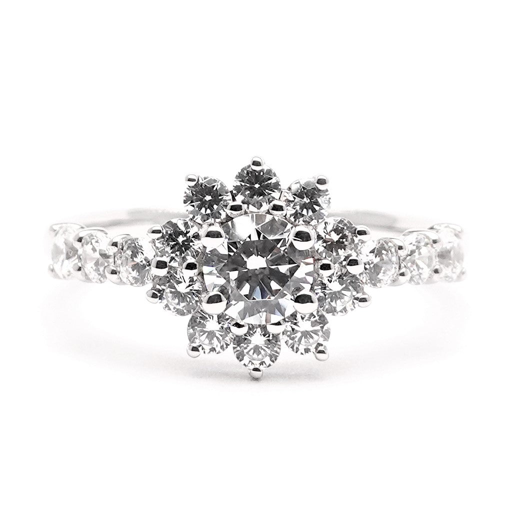 0.30 Carat White Gold Engagement Ring.