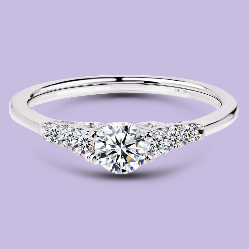 0.30 Carat White Gold Engagement Ring.