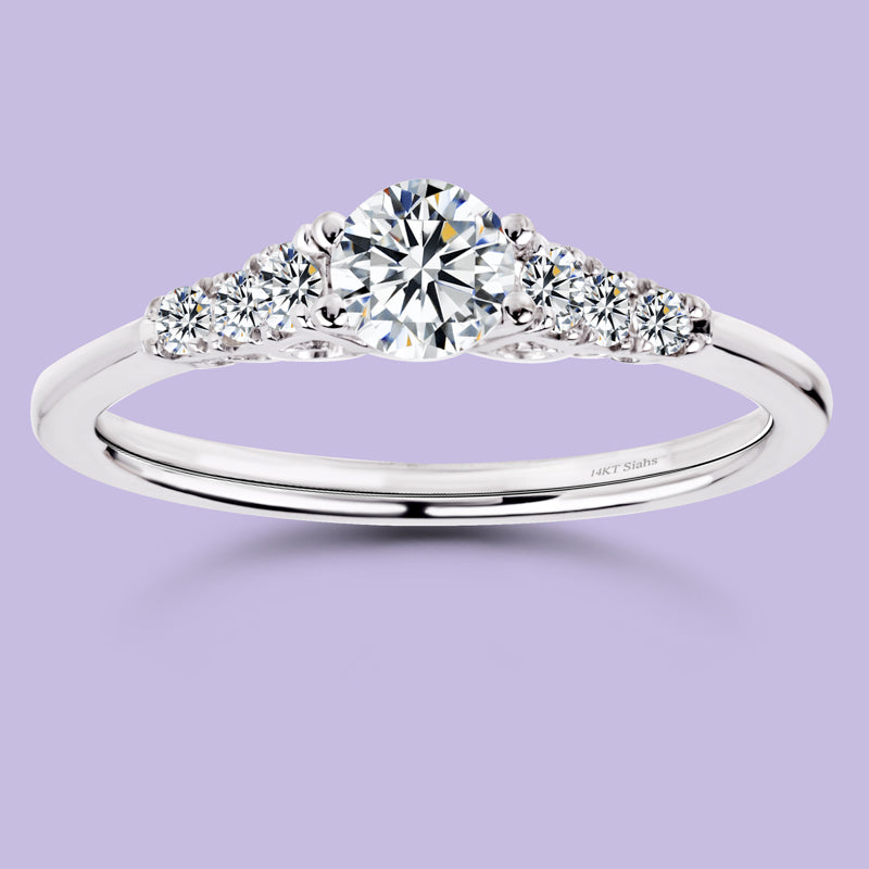 0.30 Carat White Gold Engagement Ring.