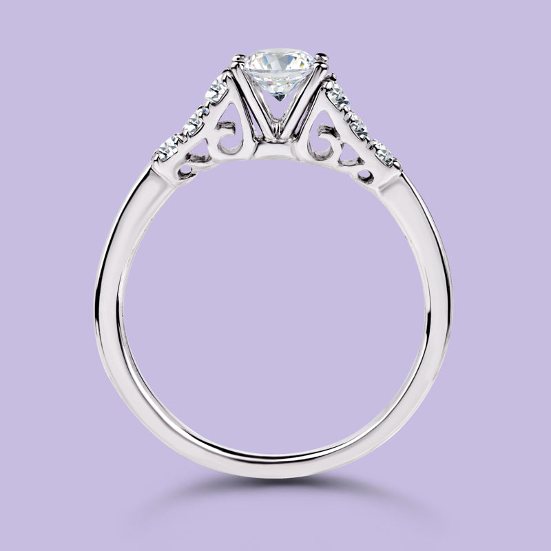 0.30 Carat White Gold Engagement Ring.