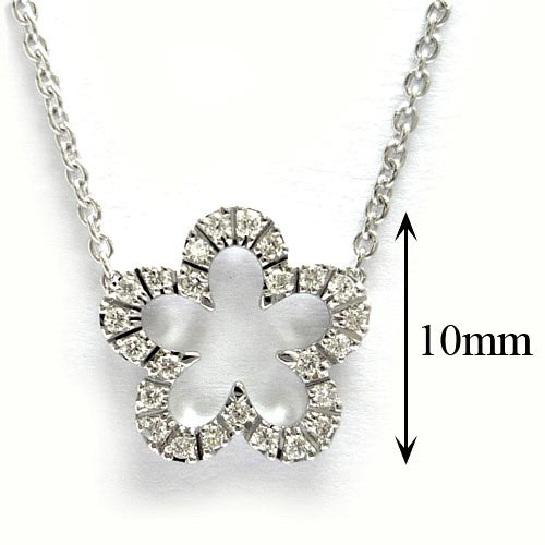 Clover White Gold Necklace.